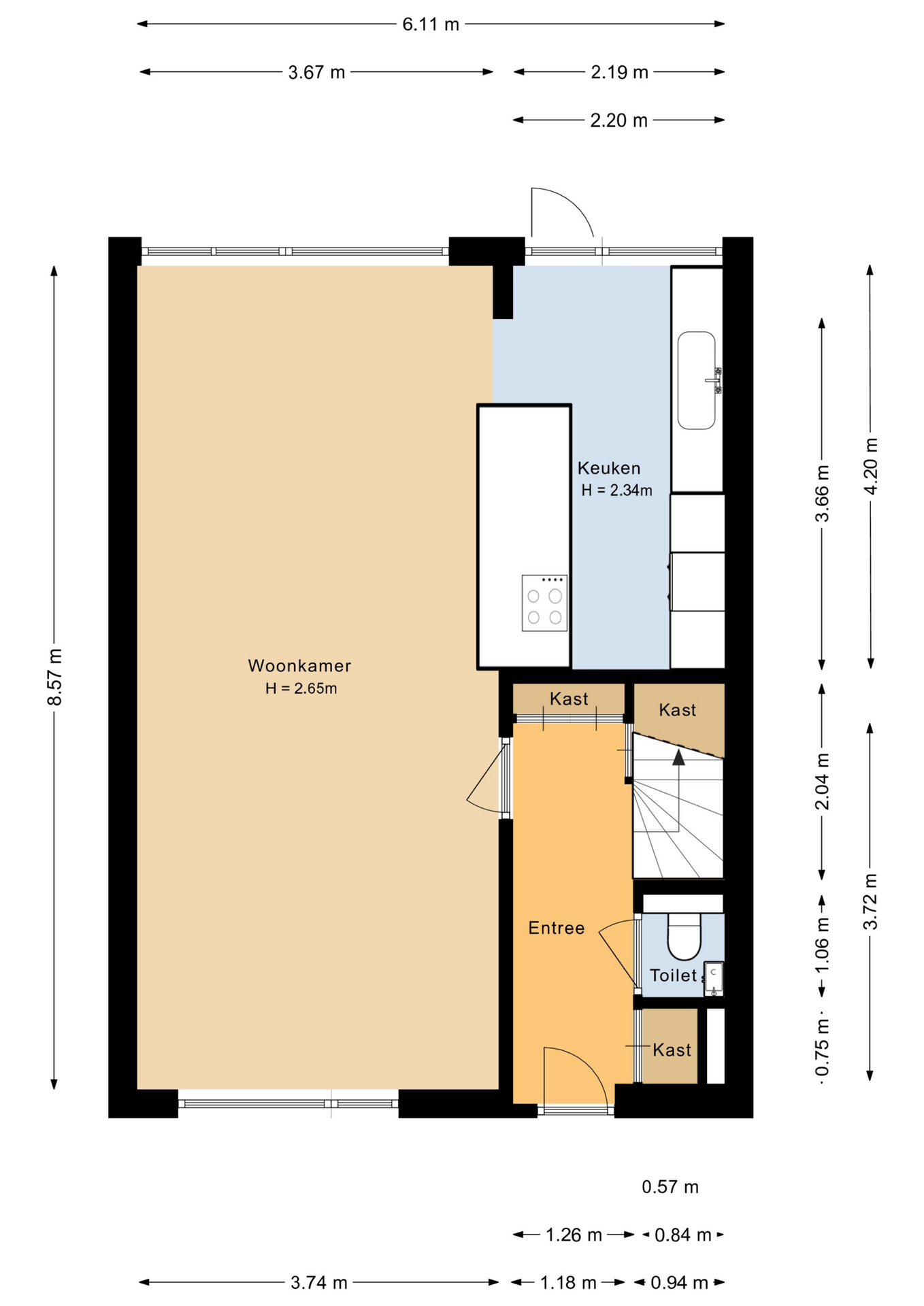 Hofstede 174 - 8212 WL - lelystad-plattegrond-1